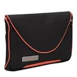 Techair - AIRTAZHE001FR - Enveloppe avec bandouli&egrave;re pour Ordinateur portable 11,6" - Noir/Orange