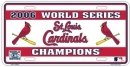 St Louis Cardinals 2006 World Series Champs License Plate