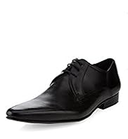 Limited Collection Leather Pointed Toe Lace Up Gibson Shoes