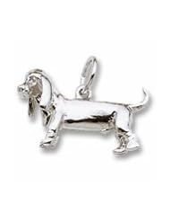 Basset Hound Dog Charm