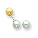 Brand new 14k Two-tone Reversible 5mm Ball Screw Earrings on sales