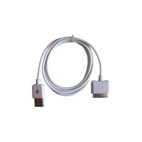 C�ble de chargement et de donn�es USB pour iPod / iPhone - Blanc