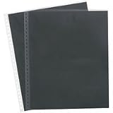 Prat Paris Archival Polypropylene Sheet Protectors with Multi-Hole Perforations, 8.5 x 11, Pack of 10.