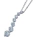 075 Carat Ii2 Round Certified Diamond Journey Pendant In 18ct Solid White Gold