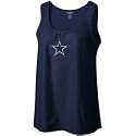 Dallas Cowboys Navy Ladies / Women Logo Premeir Too Shift Tank Top