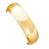 14k 20mm Florentine Engraved Hinged Bangle Bracelet