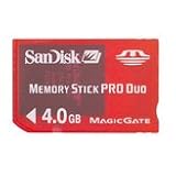 SanDisk 4GB Memory Stick Pro Duo sdmsg4096a11
