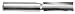 Whiteside 1020x8 8mm Shank, Double Flute, Straight Router Bit (Cutting Diameter: 5/16, Cutting Length: 1, Overall Length: 2-3/4)