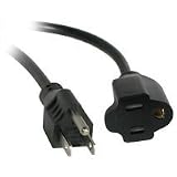 4ft Outlet Saver Power Extension Cord (NEMA 5-15R to NEMA 5-15P)