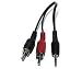 Recoton ACW339 Audio "Y" Cable, 1/8" Mini to 2 RCA Male Connector