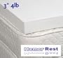 3" 4lb. MemorRest Visco Elastic Memory Foam Mattress Pad (Twin Size)