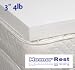 3" 4lb. MemorRest Visco Elastic Memory Foam Mattress Pad (Queen Size)