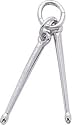 Drum Sticks Charm by Rembrandt Charms