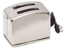 Dollhouse Miniature Sleek and Modern Toaster