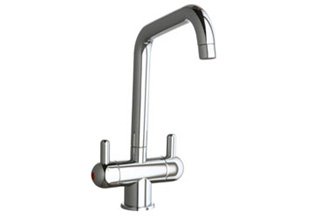 Elkay LK7324BC Moda Two-Handle Kitchen Faucet Brushed Chrome