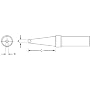 Weller Soldering Tip, .024", Single Flat, ET Series