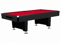 Playcraft BL-8R Black Knight - 8'slate pool table, ball return