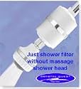 Crystal Quest white Shower Filter without massage shower head