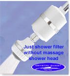 Crystal Quest White Shower Filter (No Shower Head)