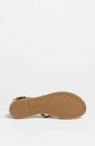 Lucky Brand Women's Blanca Flat Thong Sandals in Dark Camel/Pink 7.5 M