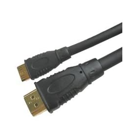 Mini-HDMI Male to HDMI Male Cable: 6 ft for use with Canon EOS series Canon IXUS series... by