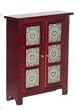Dollhouse Miniature Pie Safe in Mahogany