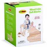 Edushape Ltd Edushape Wood Like 80 Piece Soft Blocks, Wood