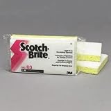 Scotch-Brite Light Duty Scrub Sponge. White/Yellow, 3.6wx6.1dx0.7h, 20 Sponges per Case.