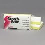Scotch-Brite Light Duty Scrub Sponge. White/Yellow, 3.6wx6.1dx0.7h, 20 Sponges per Case.