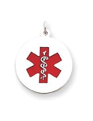 Sterling Silver Medical Jewelry Pendant