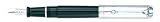 11102 AURORA D11/CN-F TALENTUM BLACK FOUNTAIN PEN WITH CHROME FINISH CAP Fine Nib