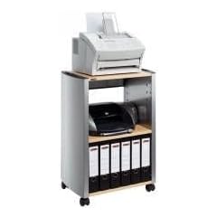 Durable Multifuntions-Wagen Design Line metallic silber/ahorn