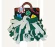 Pomchies Pom-Id Bottle Green/White Luggage Tag