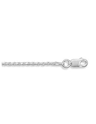 1mm Sterling Silver Diamond Cut Rope Chain