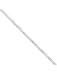 Sterling Silver 18inch 2mm Hollow Polished Mesh Chain Necklace QH366-18"