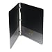 Office Products : Round Ring Economy Vinyl View Binder, 1/2 Capacity, Black (UNV20951)
