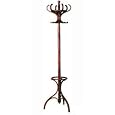 Traditional 12 hook mahogany coat stand