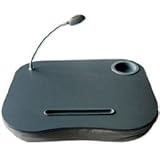 Laptop Desk with Built-In Cushion, LED Light and Cup Holder