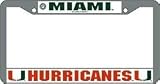 University of Miami Hurricanes License Plate Frame
