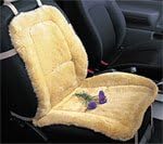 Sheepskin Seat Cushions - Pair of Beige cushions