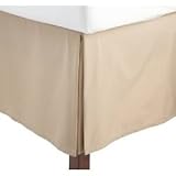 King Size Solid Bed Skirt With 14