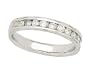 11 Stone Diamond Channel Band in 14K White Gold