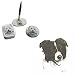 Border Collie Desk Set, Porcelain by Rosalinde