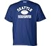 Seattle Seahawks NFL Team Logo T-Shirt font color=#990000 Summer BLOWOUT SA
