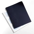 GBC 25730 Designer Premium Plus Presentation Backs, 11-1 4 x 8-3 4, Navy Blue, 25 pack by Quartet