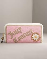 Juicy Couture Daisy Zip Around Wallet Large Pink