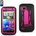 HTC Wildfire S G13 Hybrid Case Blk/Hot Pink W/Kickstand