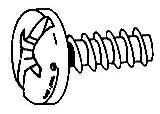 #14X5/8 G.M. Style License Plate Screw-Silver (50 count)