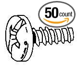 #14X5/8 G.M. Style License Plate Screw-Silver (50 count)