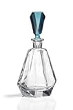 18oz. Blue Crystal Decanter - Hamilton Collection - Bohemia Crystal - Made In Czech Republic